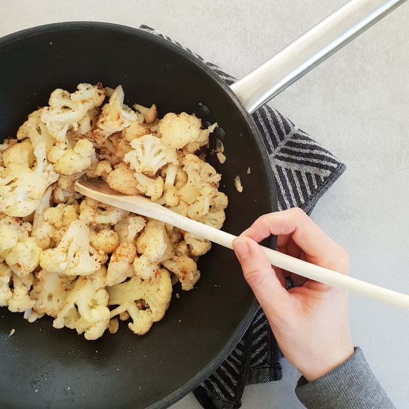 CHOU FLEUR AU PIMENT, CUMIN ET AMANDES