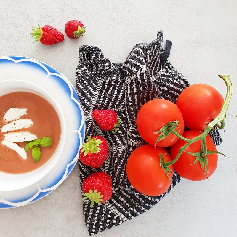 GASPACHO FRAISES TOMATES