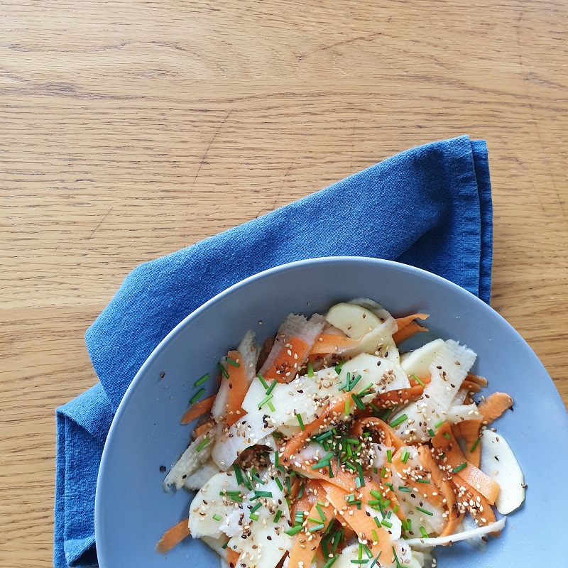 SALADE DE CAROTTE ET RADIS NOIR