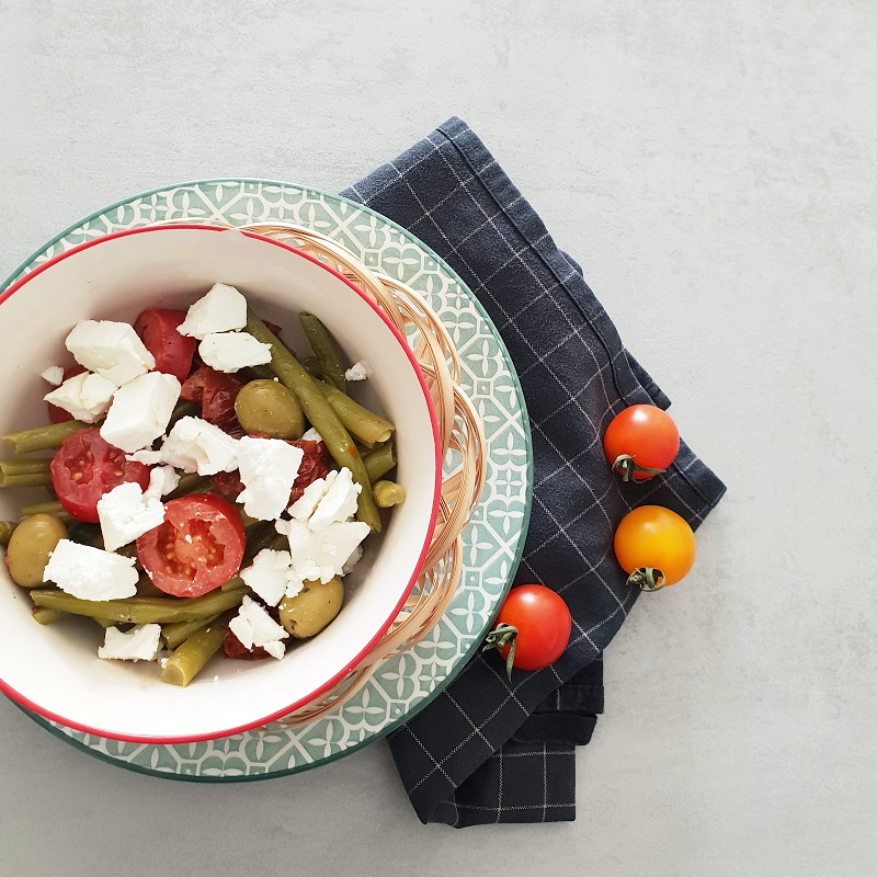 SALADE DE HARICOTS VERTS AUX TOMATES